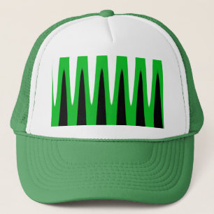 Gorra De Camionero Wave Design Green