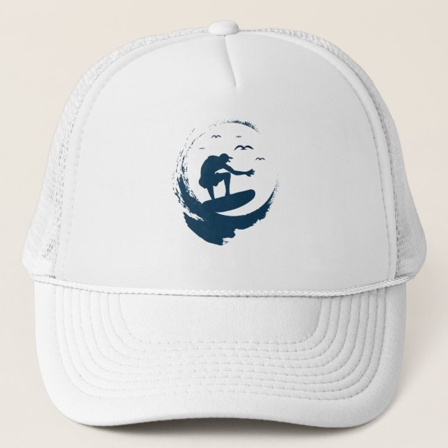 Gorra De Camionero Wave Rider (Anverso)