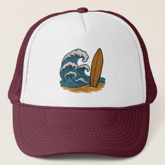 Gorra De Camionero Wave & Surfboard