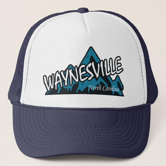 Gorra De Camionero Waynesville North Carolina Mountains (Anverso)