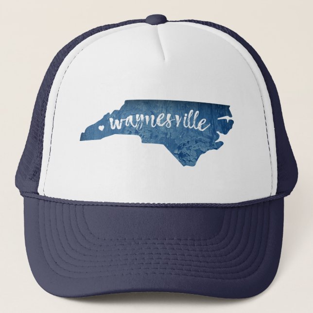 Gorra De Camionero Waynesville North Carolina Wood Grain (Anverso)