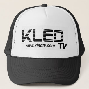 Gorra De Camionero Web blanco del logotipo de KLEO TV