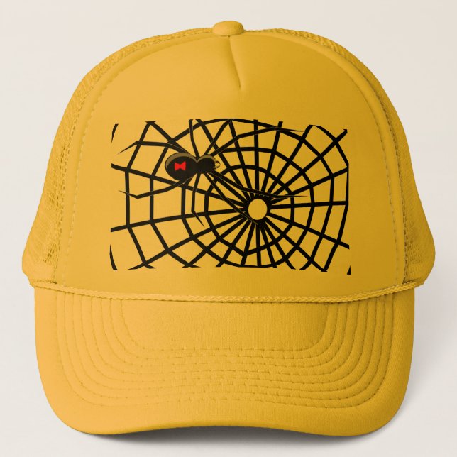 Gorra De Camionero ¡Web de arañas de la viuda negra! (Anverso)