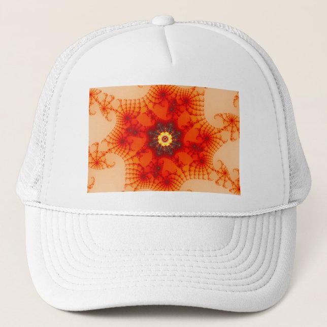Gorra De Camionero Web de fuego - Arte fractal (Anverso)