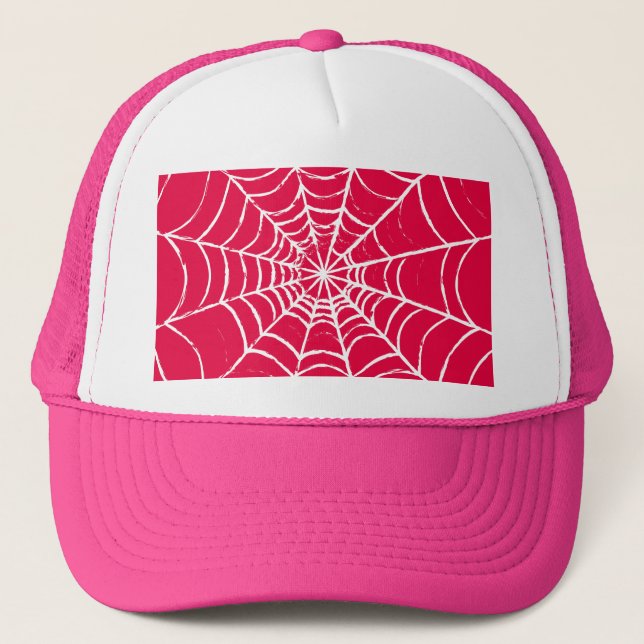 Gorra De Camionero Web rosa (Anverso)