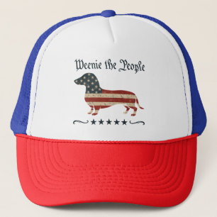 Gorra De Camionero Weenie El Pueblo Dachshund 4 De Julio