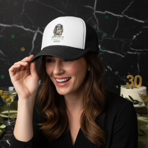 Gorra De Camionero Weenies manos dibujadas y Martinis Dachshund