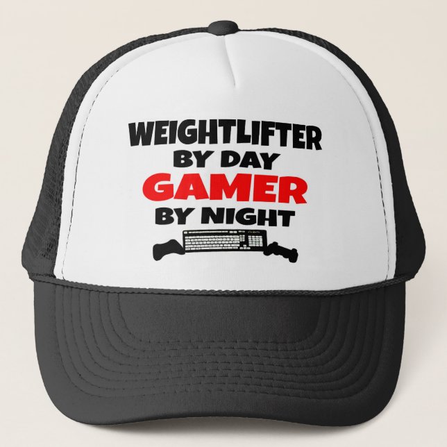 Gorra De Camionero Weightlifter Gamer (Anverso)