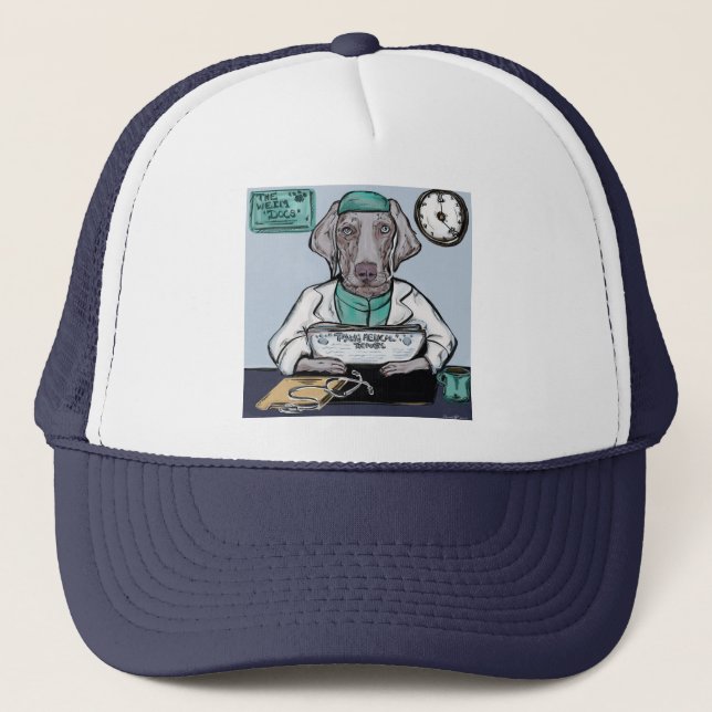 Gorra De Camionero Weimaraner (Anverso)