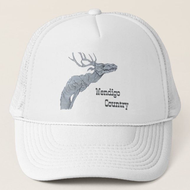 Gorra De Camionero Wendigo Country Algonquian Folklore Trucker's Hat (Anverso)