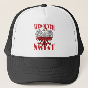 Gorra De Camionero Wesolych Swiat Navidades polacos Águila Santa Hat