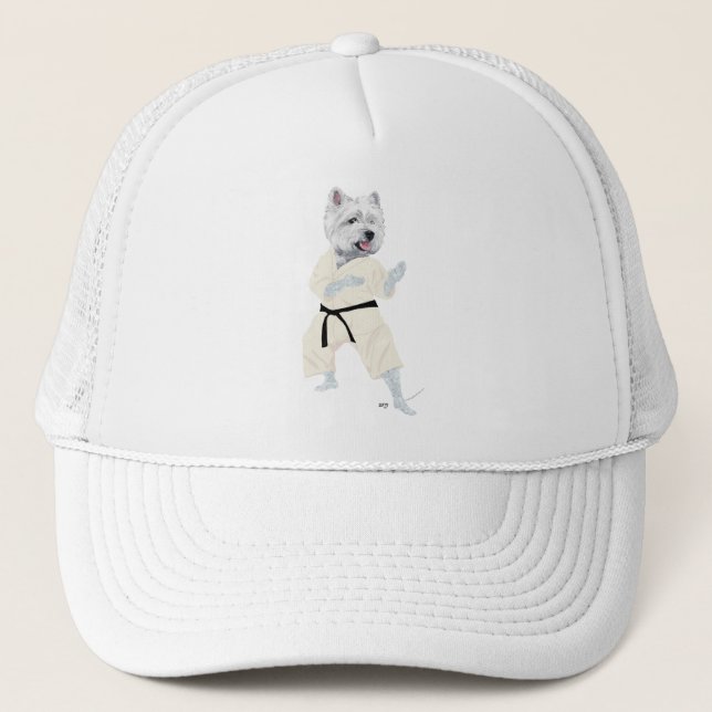 Gorra De Camionero ¡West Highland Terrier KARATE! (Anverso)