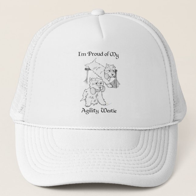 Gorra De Camionero Westie de Agilidad (Anverso)