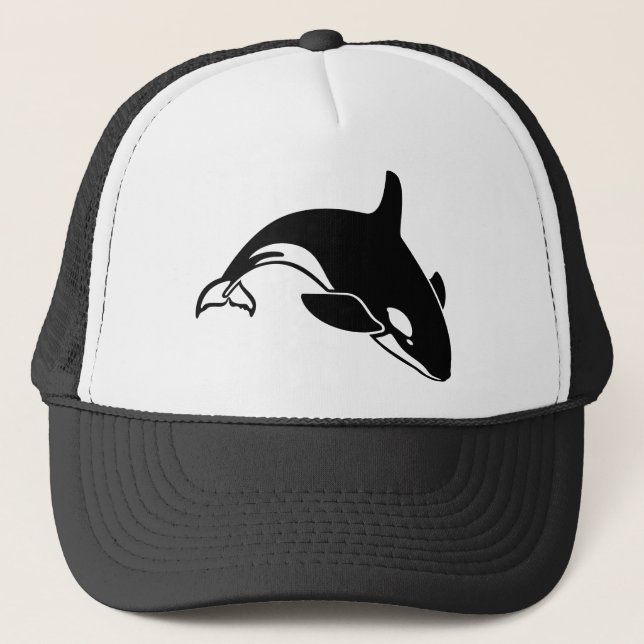 Gorra De Camionero Whale Silhouette (Anverso)