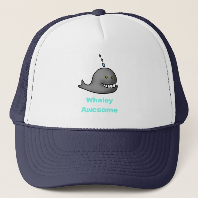 Gorra De Camionero Whaley Awesome Funny Whale Pun Design (Anverso)
