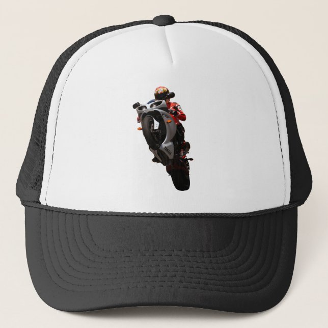 Gorra De Camionero Wheelie de Yamaha R1 (Anverso)