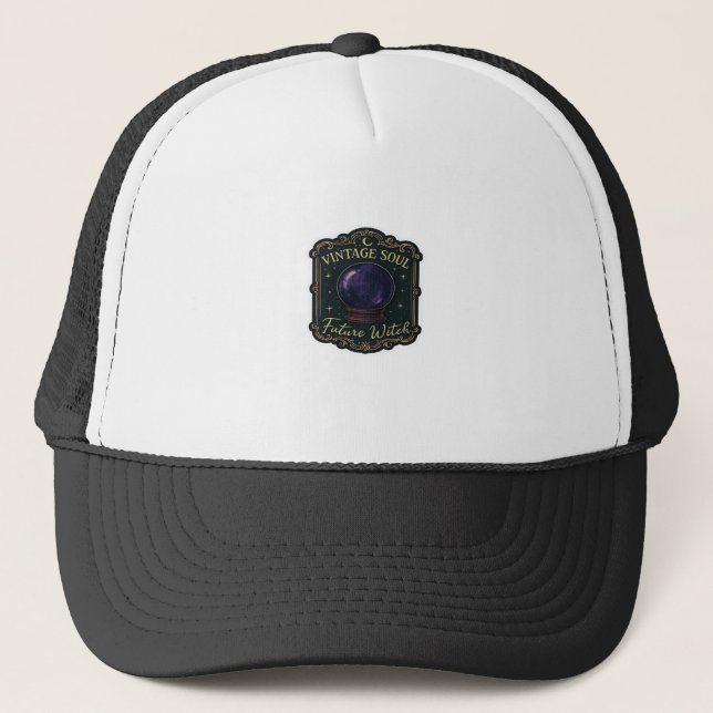 Gorra De Camionero Whimsigoo Fantasía Bosques Místicos, Luna y Mágica (Anverso)