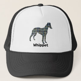 Gorra De Camionero Whippet / Greyhound Italiano Dog Silhouette Grid