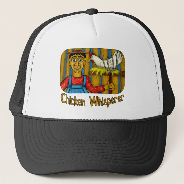 Gorra De Camionero Whisperer del pollo (Anverso)