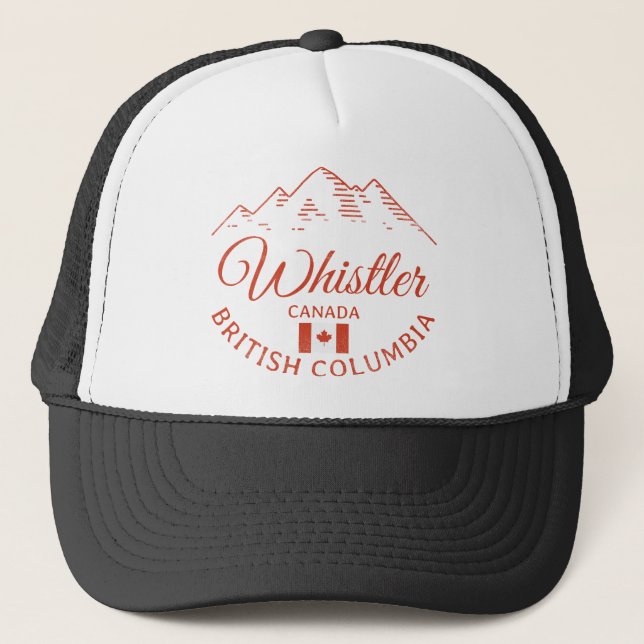 Gorra De Camionero Whistler BC Canada Mountain (Anverso)