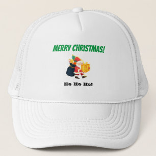 Gorra De Camionero White and White Merry Christmas Magic-Cap Top