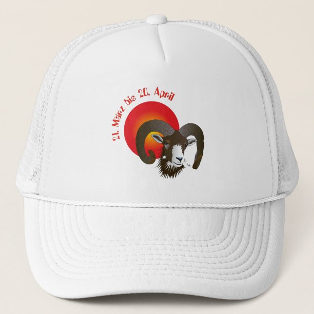 Gorra De Camionero Widder - Sternzeichen Cap (Anverso)