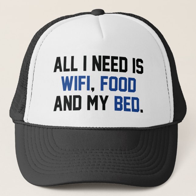 Gorra De Camionero WifiComidaCama1C (Anverso)