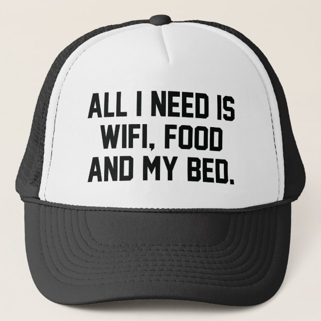 Gorra De Camionero WifiFoodBed1A (Anverso)