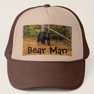 Gorra De Camionero Wild Black Bear & Yukon Forest Photo Art