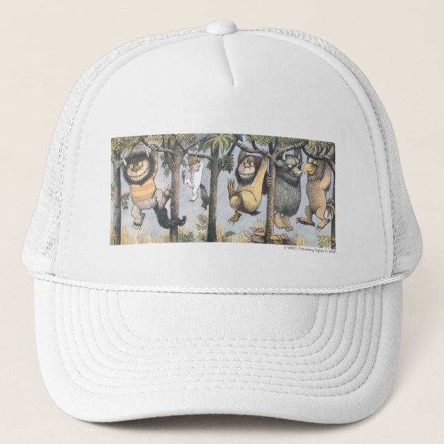 Gorra De Camionero Wild Things and Max Swinging From Trees (Anverso)