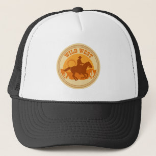 Gorra De Camionero  Wild West Sunset Cowboy Rider Hat