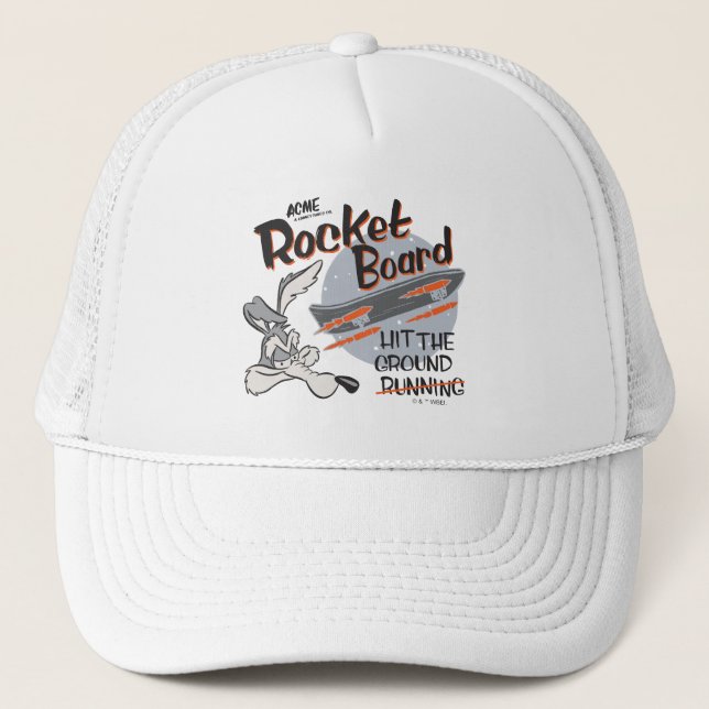 Gorra De Camionero WILE E. COYOTE™ Tabla Cohete ACME (Anverso)