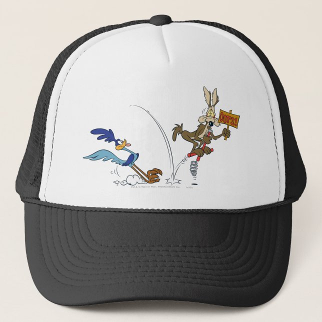 Gorra De Camionero WILE E. COYOTE™ y ROAD RUNNER™ Pogo Stick (Anverso)