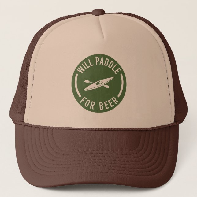 Gorra De Camionero Will Paddle Para La Cerveza (Anverso)