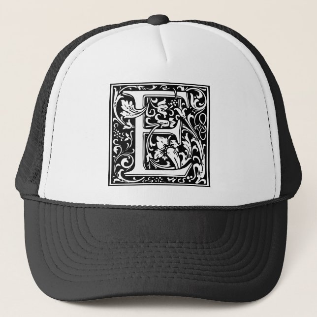 Gorra De Camionero William Morris Alphabet "E" (Anverso)
