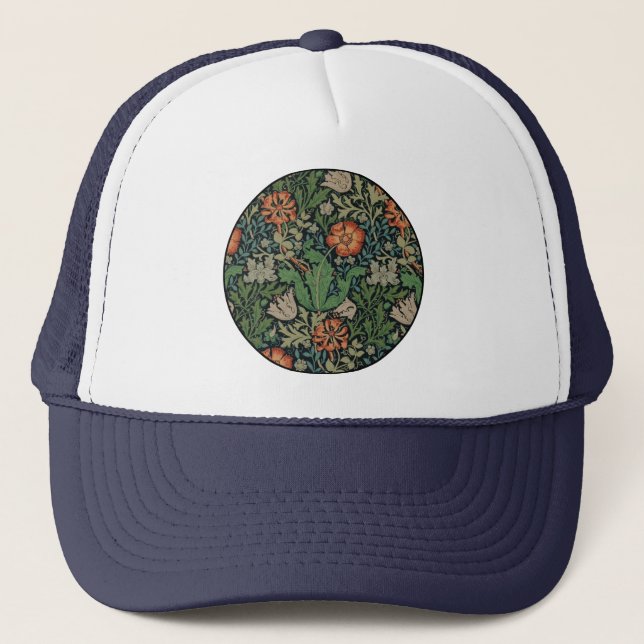 Gorra De Camionero William Morris Compton Wallpaper Classic (Anverso)