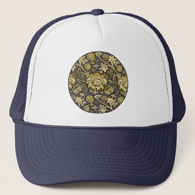 Gorra De Camionero William Morris Wey Floral Wallpaper (Anverso)