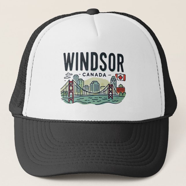 Gorra De Camionero Windsor Canada (Anverso)