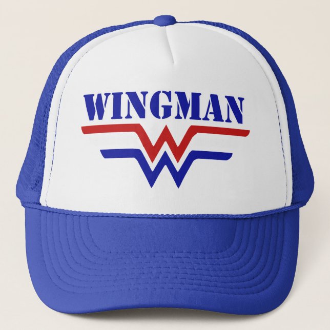 Gorra De Camionero Wingman Single guy fiesta (Anverso)