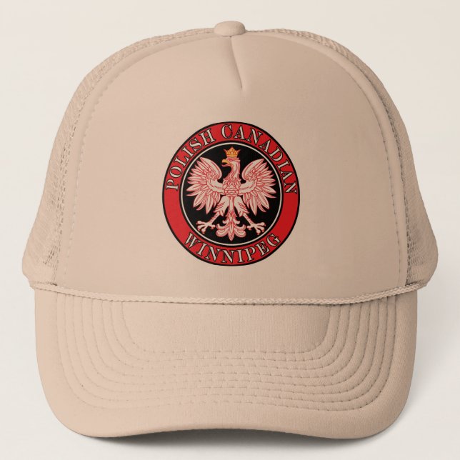 Gorra De Camionero Winnipeg Aguila Polaca Canadiense (Anverso)