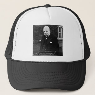 Gorra De Camionero Winston Churchill: Regalos de "éxito nunca final"