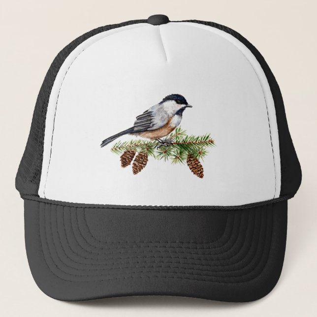 Gorra De Camionero Winter Chickadee (Anverso)