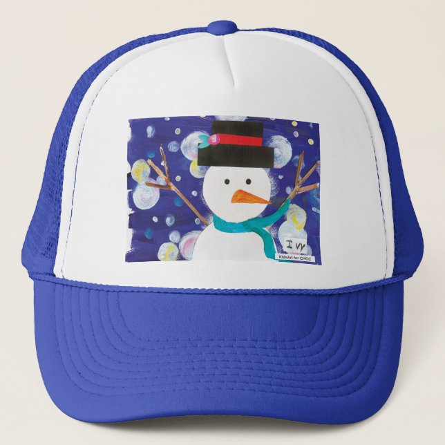 Gorra De Camionero Winter Snowman (Anverso)