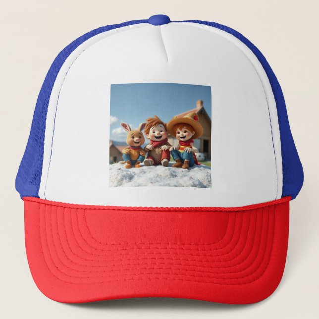 Gorra De Camionero Winterfreunde im Glück (Anverso)