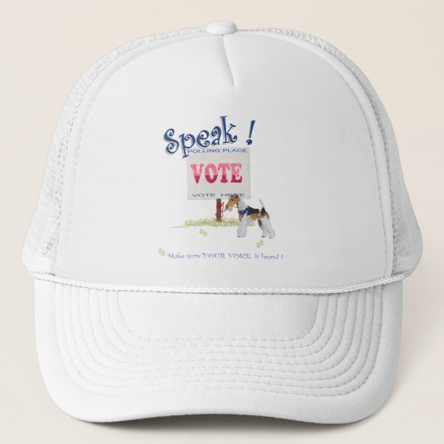 Gorra De Camionero Wire Fox Terrier Voting Voice (Anverso)