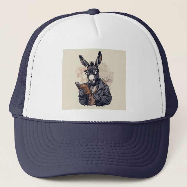 Gorra De Camionero Wise Donkey — Cap (Anverso)