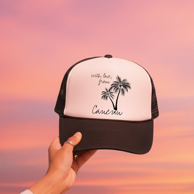 Gorra De Camionero With Love From Destination Wedding Merch (Ditch the expected wedding favors and gift your wedding guests something they'll actually use!)