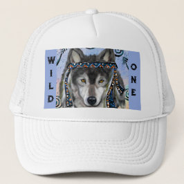 Gorra De Camionero Wolf Art