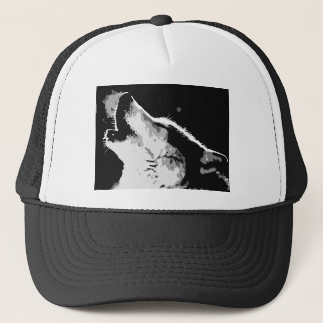 Gorra De Camionero Wolf Howling (Anverso)