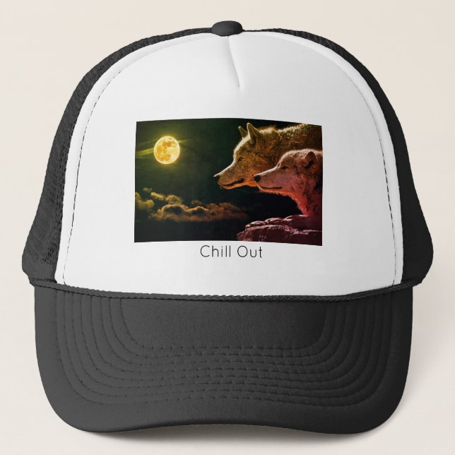 Gorra De Camionero Wolf Life Style  trending produ (Anverso)